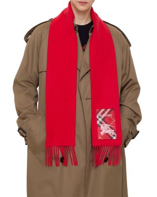 Check Label Cashmere Scarf