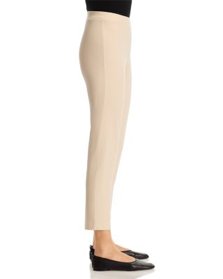 Washable Stretch Crepe Slim Ankle Pants