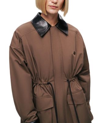 Contrast Collar Utility Jacket