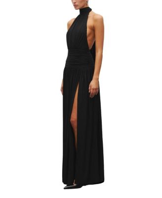  The Halter Slit Gown