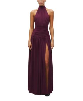  The Halter Slit Gown