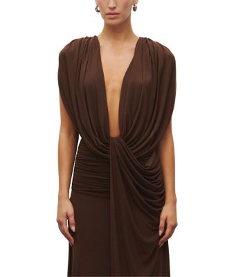  The Plunge Drape Gown