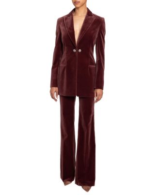  Milli Long Velvet Jacket in Luxury Stretch Velvet