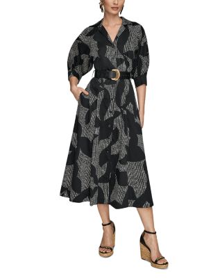 Sleeveless Belted Midi Dress