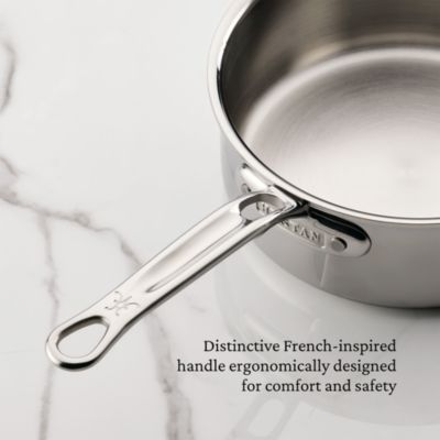 ProBond Luxe 0.75-Qt. Polished Professional Clad Stainless Steel Butter Warmer