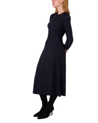 Textured Jersey Ruched Dress