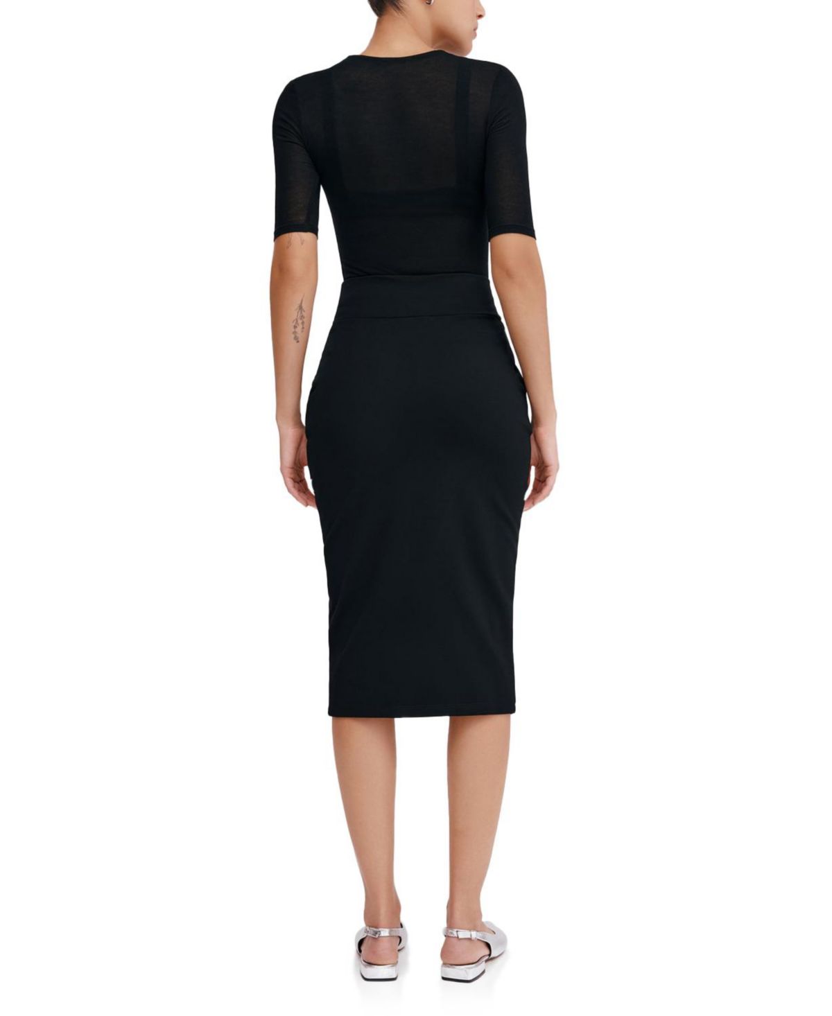 Vesey High-Waisted Pencil Skirt with Pockets thumbnail 3