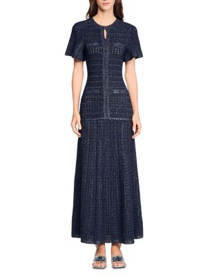 Rhinestone Knit Maxi Dress