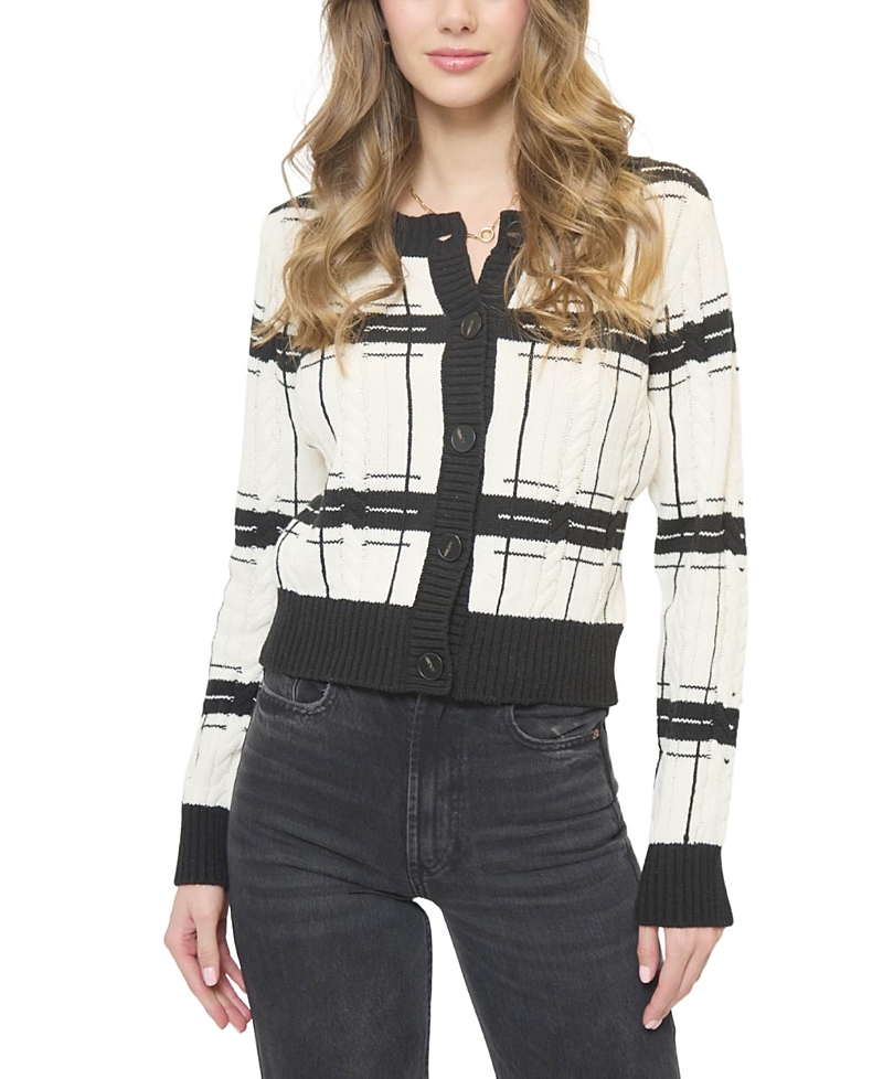Central Park West Women's Eden Specialty Stitch Cardigan