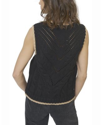  Women's Brooke Pointelle Cable Vest