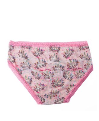 Girls' Lace Trim Slumber Party Underwear, Pack of 2 - Little Kid, Big Kid
