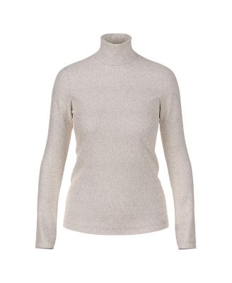  Slim-Fit Lurex Long-Sleeved Top