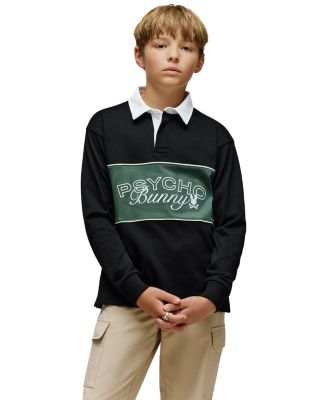 Unisex Enzo Long Sleeve Rugby Tee - Little Kid, Big Kid