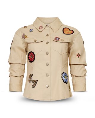 Retro Love Patches Scrunched Canyon Jacket