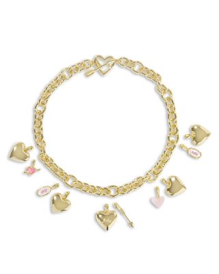 Jayna Charm Statement Necklace, 18"