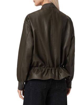 Sofi Leather Bomber Jacket