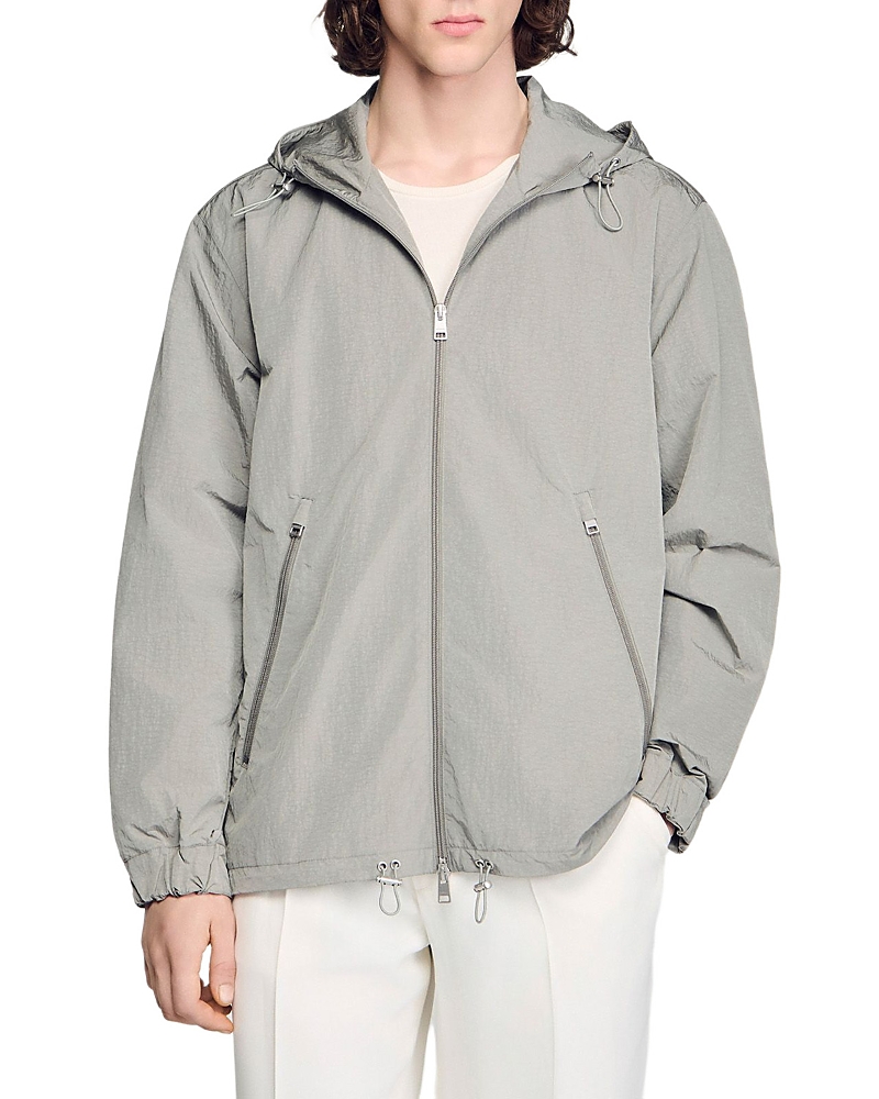 Sandro Technical Hooded Zipper Jacket