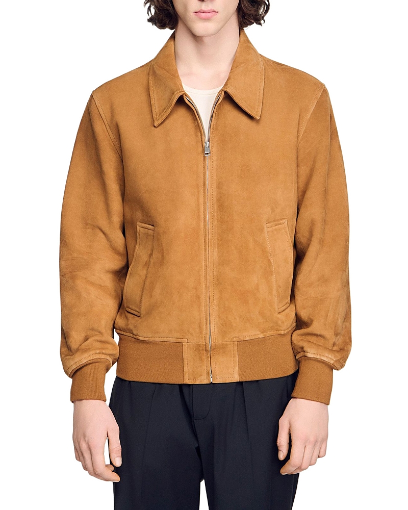 Sandro Thomas Suede Leather Jacket