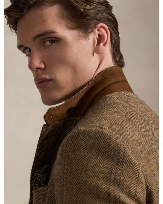 Herringbone Wool Tweed Jacket