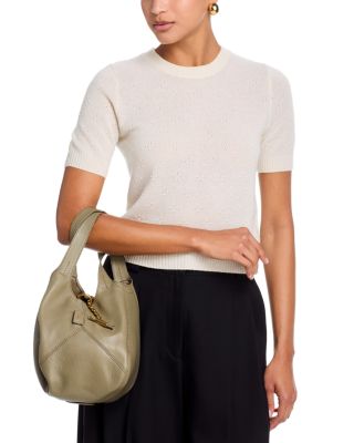 Balloon Small Leather Hobo Bag