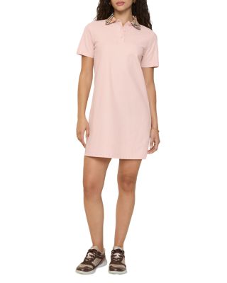 Iris Check Collar Polo Dress