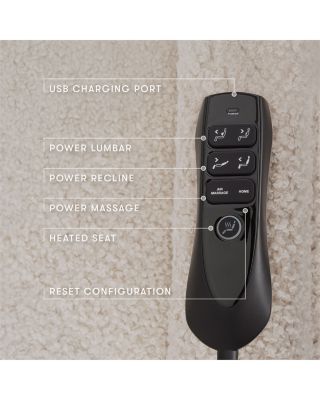 Kiwi Deluxe Power Recliner & Swivel Glider with Heat & Massage