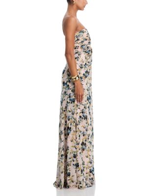 Magy Trailing Iris Gown