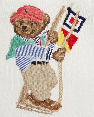 Boys' Polo Bear Cotton Sweater - Big Kid
