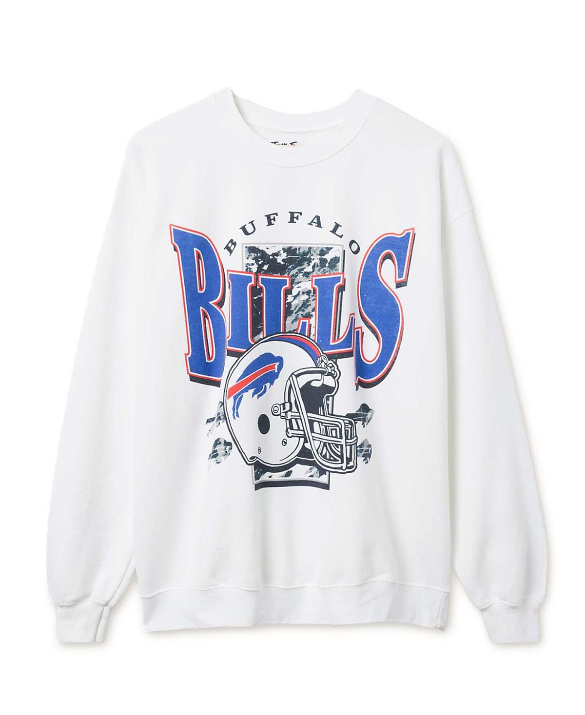 Junk Food Clothing Unisex Nfl Buffalo Bills Conversion Flea Market Crew Fleece