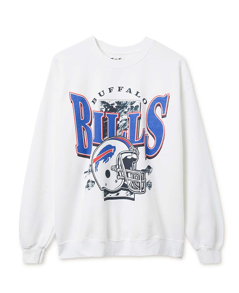 Junk Food Clothing Unisex Nfl Buffalo Bills Conversion Flea Market Crew Fleece