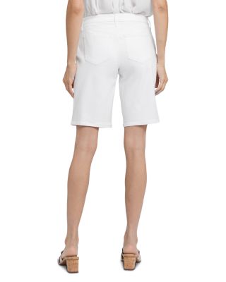 Lilly High Rise Jean Shorts in Optic White