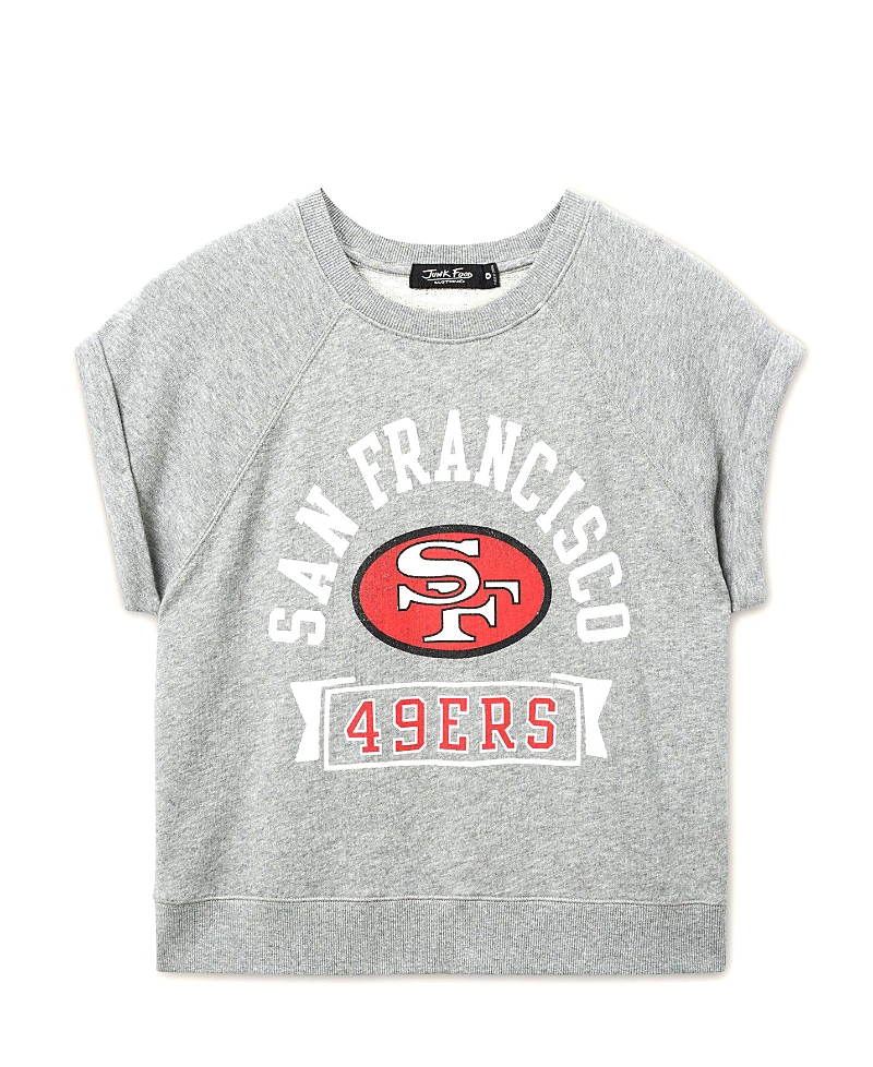 Junk Food Clothing Women's Nfl San Francisco 49ers Raglan Fleece Tank