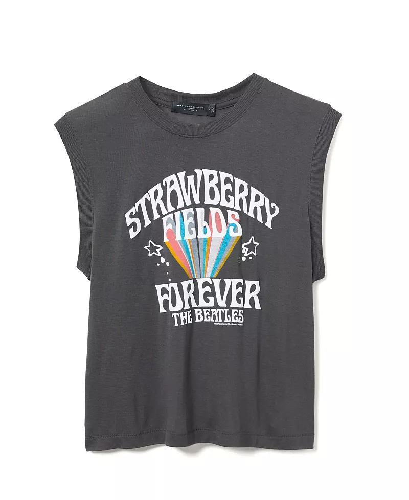 Women's The Beatles Strawberry Fields Forever Vintage Tissue Tank