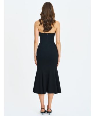  Saige Mermaid Maxi Dress with Bow Bustline