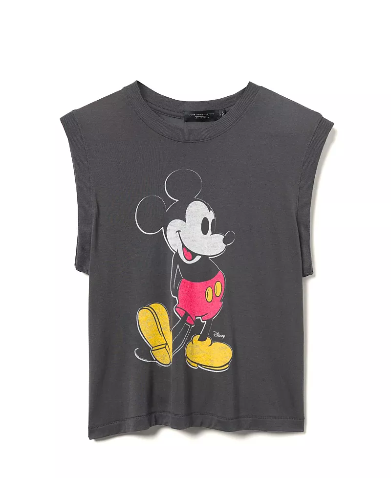 Junk Food Clothing Women's Classic Mickey Vintage-Like Tissue Tank