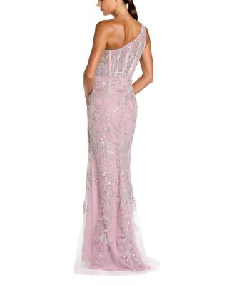 One Shoulder Embellished Gown