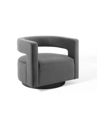 Spin Cutaway Performance Velvet Swivel Armchair