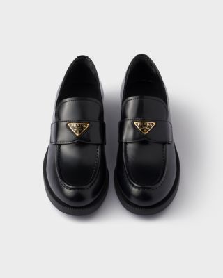  Women's Brushed Leather Loafers