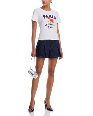 Paris Poppies Shrunken Tee