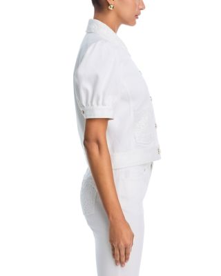 Lace White Denim Ivana Jacket