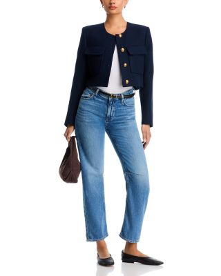 Featherweight Stevie Slim High Rise Tapered Jeans in Echo