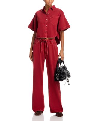 Marin Short Sleeve Cropped Shirt