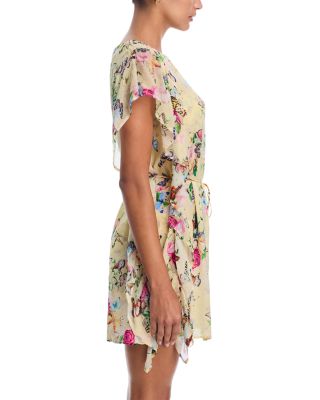 Alia Garden Butterflies Tunic Dress Swim Cover-Up  