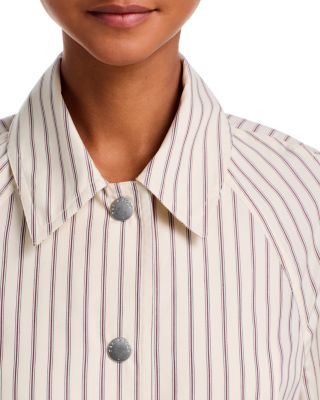 Gayle Striped Trench Coat