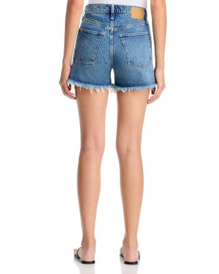 Vintage High Rise Cut Off Jean Shorts in Flora