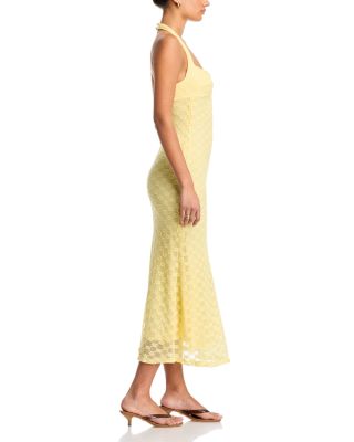 Mariko Halter Neck Midi Dress