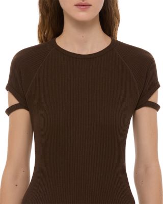 Crewneck Raglan Crop Tee