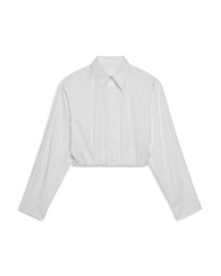 Gathered Hem Crop Top