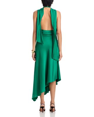 Monica Satin Midi Dress