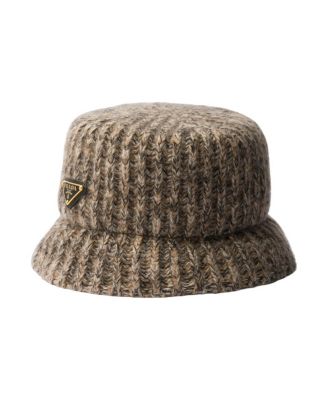  Melange Knit Bucket Hat